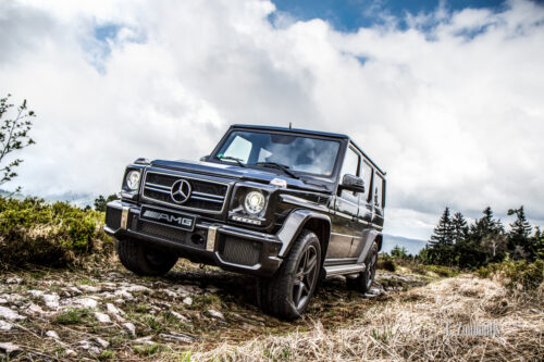 Eine Mercedes G-Klasse in ihrem natürlichen Umfeld