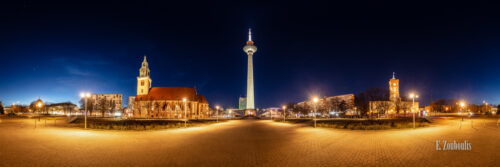 Berlin Alexanderplatz Panorama - 360 Grad Fotografie am Alexanderplatz Berlin bei Nacht