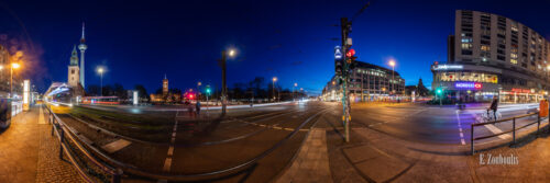 Berlin Crossroads - 360 Grad Fotografie an der Kreuzung Spandauer Straße in Berlin bei Nacht