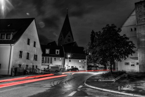 Nachtaufnahme in Hildrizhausen bei Böblingen.