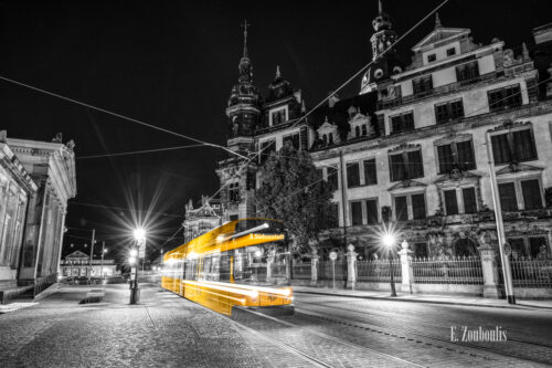 Dresden Tram At the Speed of Light